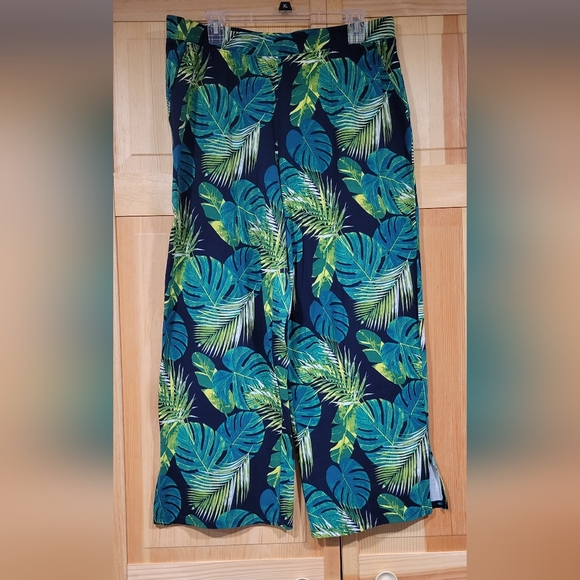 Denim&Co Pants - Denim & Co Multicolor Palm Beach Pants Size LP